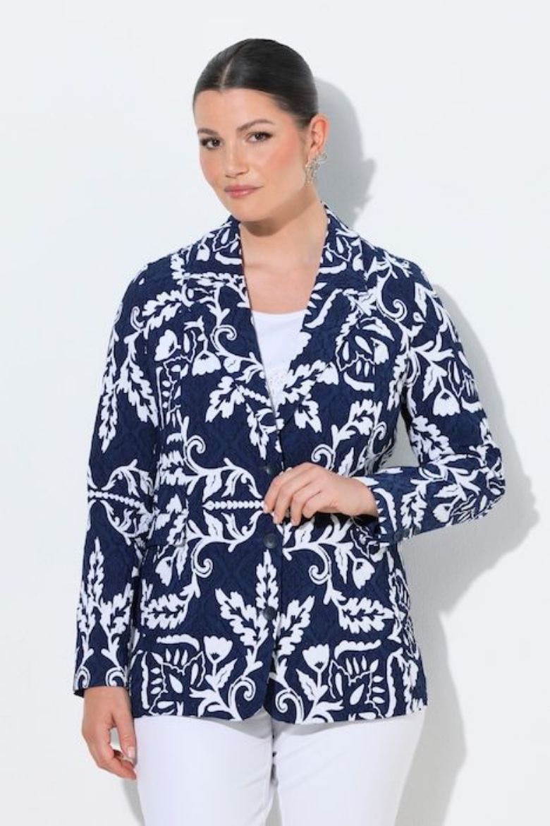 Moda za polnejše Sako na zakopčavanje plus velikost, xxl, Ulla Popken in Johann Popken (JP1880)