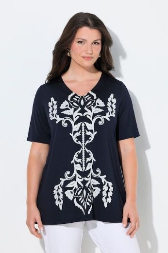 Moda za polnejše Majica kratkih rukava A kroja plus velikost, xxl, Ulla Popken in Johann Popken (JP1880)