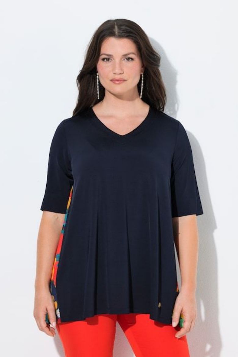 Moda za polnejše Majica kratkih rukava A kroja plus velikost, xxl, Ulla Popken in Johann Popken (JP1880)