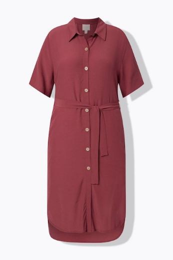 Moda za polnejše Haljina midi kratkih rukava pamučna plus velikost, xxl, Ulla Popken in Johann Popken (JP1880)