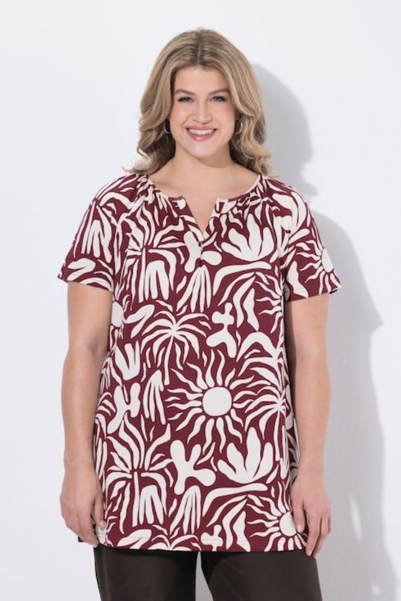 Moda za polnejše Majica kratkih rukava pamučna plus velikost, xxl, Ulla Popken in Johann Popken (JP1880)