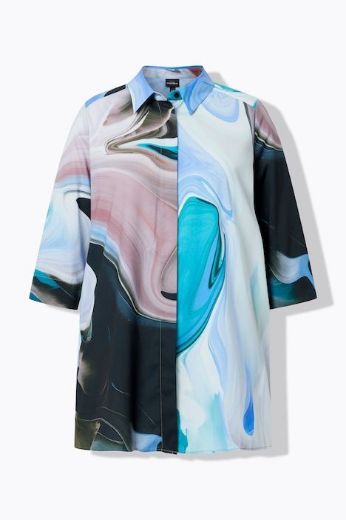 Moda za polnejše Bluza rukavi 3/4 s kragnom plus velikost, xxl, Ulla Popken in Johann Popken (JP1880)