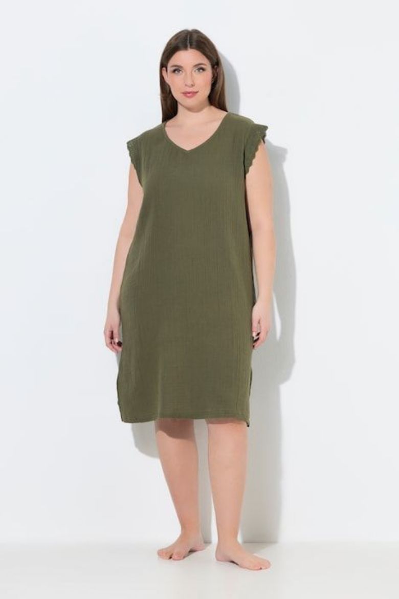 Moda za polnejše Spavaćica bez rukava  muslin plus velikost, xxl, Ulla Popken in Johann Popken (JP1880)