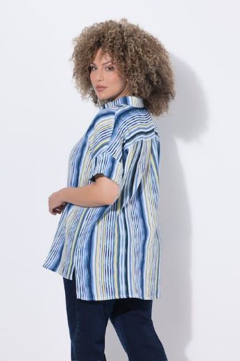 Moda za polnejše Bluza kratkih rukava šireg kroja muselin plus velikost, xxl, Ulla Popken in Johann Popken (JP1880)