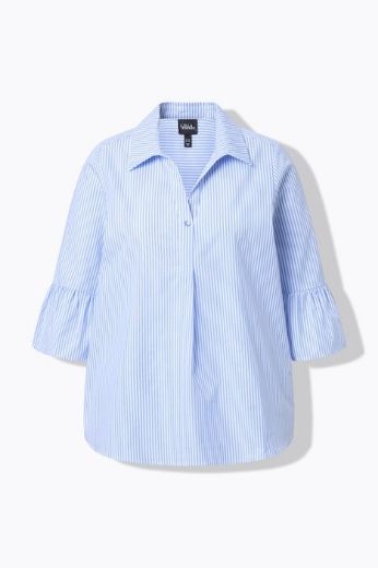 Moda za polnejše Bluza 3/4 rukava s kragnom plus velikost, xxl, Ulla Popken in Johann Popken (JP1880)