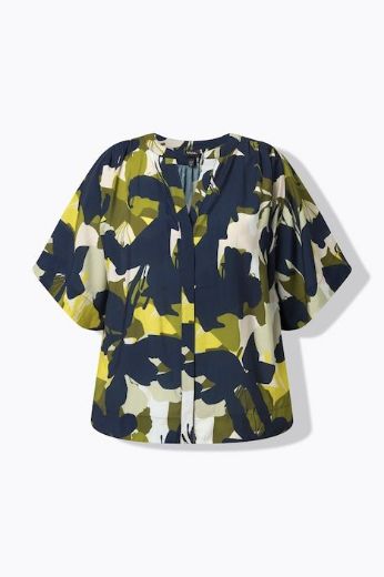 Moda za polnejše Bluza kratkih rukava šireg kroja plus velikost, xxl, Ulla Popken in Johann Popken (JP1880)