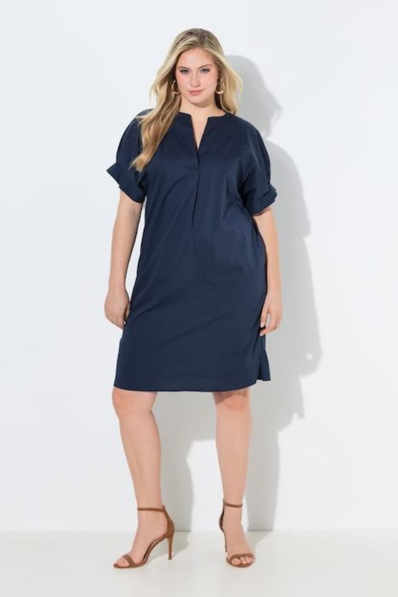 Moda za polnejše Haljina kratkih rukava šireg kroja plus velikost, xxl, Ulla Popken in Johann Popken (JP1880)