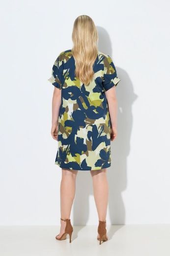 Moda za polnejše Haljina kratkih rukava s izrezom plus velikost, xxl, Ulla Popken in Johann Popken (JP1880)