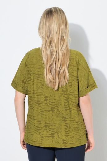 Moda za polnejše Majica kratkih rukava šireg kroja V izreza plus velikost, xxl, Ulla Popken in Johann Popken (JP1880)