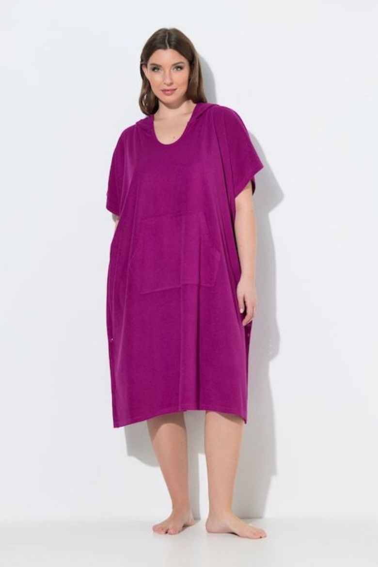 Moda za polnejše Pončo kratkih rukava s kapuljačom plus velikost, xxl, Ulla Popken in Johann Popken (JP1880)