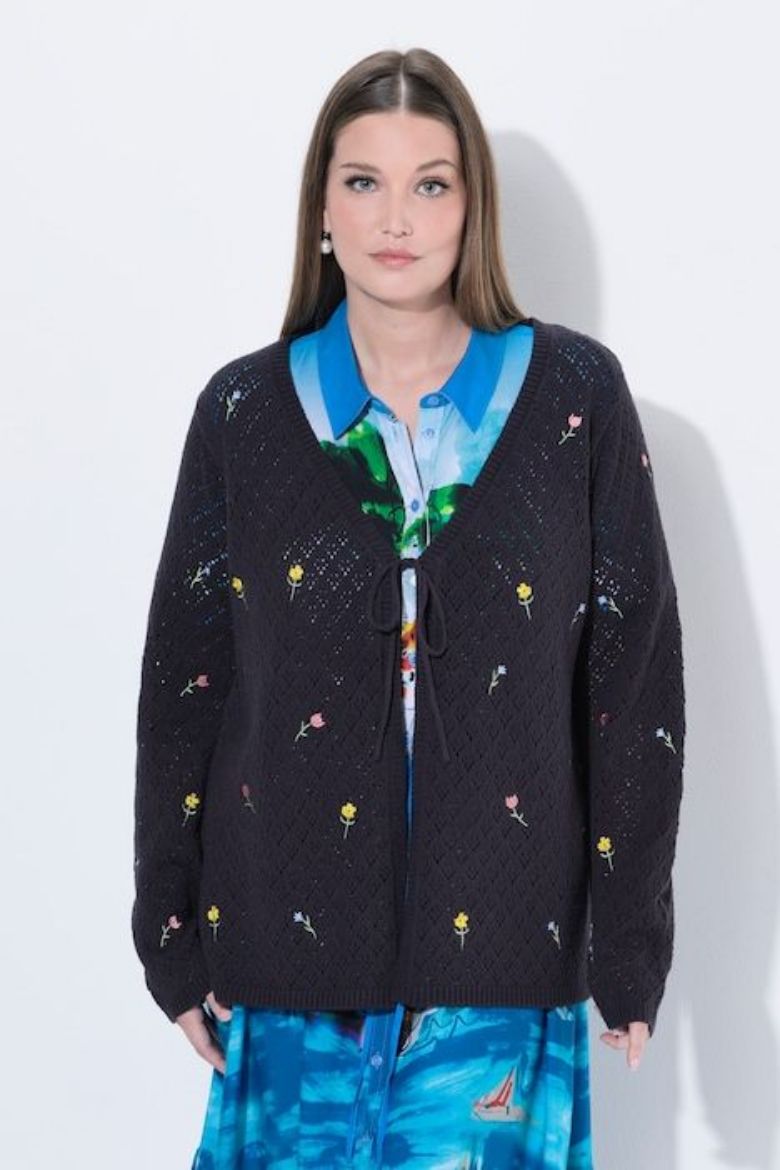 Moda za polnejše Kardigan V izreza plus velikost, xxl, Ulla Popken in Johann Popken (JP1880)