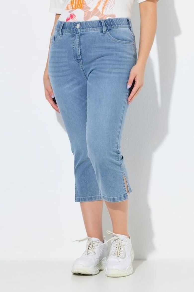 Moda za polnejše Traperice capri plus velikost, xxl, Ulla Popken in Johann Popken (JP1880)