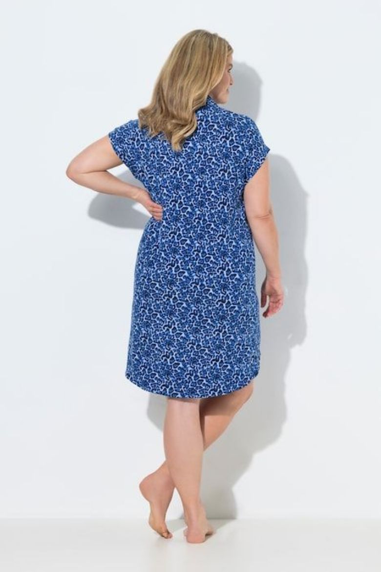 Moda za polnejše Spavaćica kratkih rukava s kragnom plus velikost, xxl, Ulla Popken in Johann Popken (JP1880)