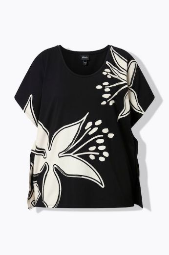 Moda za polnejše Pončo kratkih rukava šireg kroja plus velikost, xxl, Ulla Popken in Johann Popken (JP1880)