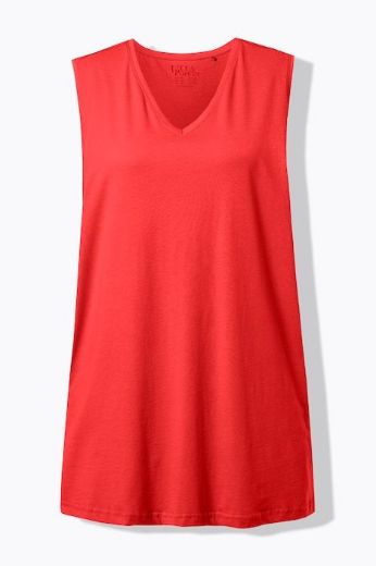 Moda za polnejše Majica V izrez Basic top plus velikost, xxl, Ulla Popken in Johann Popken (JP1880)