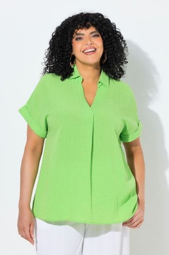 Moda za polnejše Bluza spušteni rukavi s gumbima na leđima plus velikost, xxl, Ulla Popken in Johann Popken (JP1880)