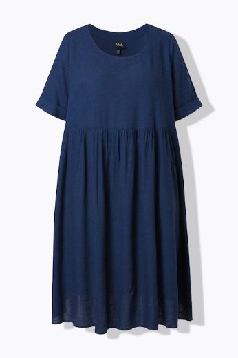 Moda za polnejše Haljina kratkih rukava od mješavine lana plus velikost, xxl, Ulla Popken in Johann Popken (JP1880)