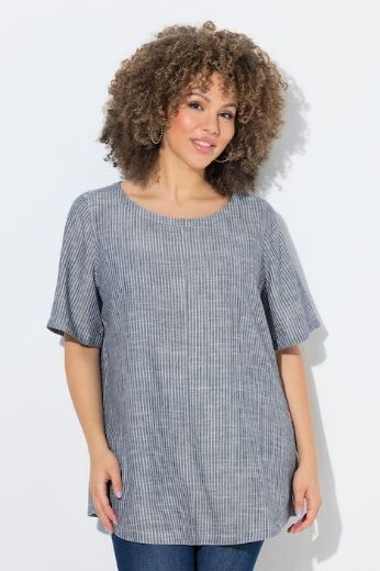Moda za polnejše Bluza kratkih rukava, okrugli izrez plus velikost, xxl, Ulla Popken in Johann Popken (JP1880)