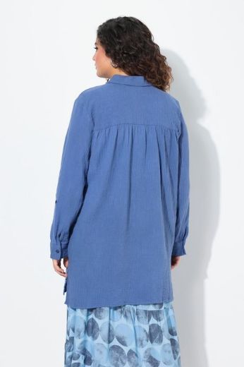 Moda za polnejše Bluza na kopčanje dužeg A kroja plus velikost, xxl, Ulla Popken in Johann Popken (JP1880)