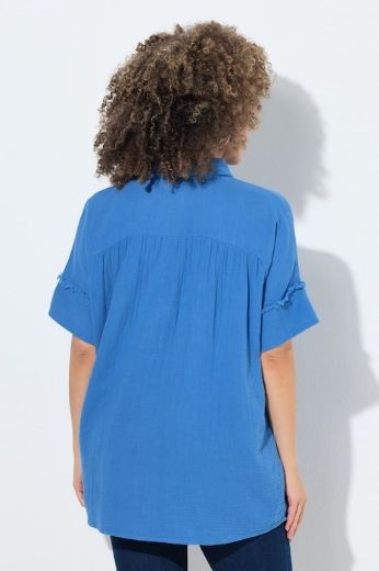 Moda za polnejše Bluza kratkih rukava od muslina plus velikost, xxl, Ulla Popken in Johann Popken (JP1880)