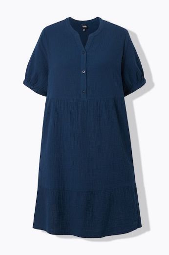 Moda za polnejše Haljina kratkih rukava od muslina plus velikost, xxl, Ulla Popken in Johann Popken (JP1880)