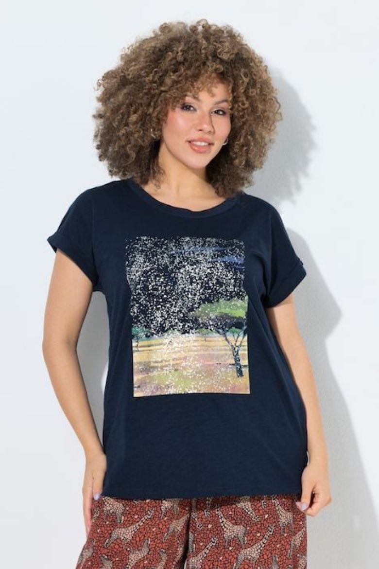 Moda za polnejše Majica kratkih rukava šireg kroja plus velikost, xxl, Ulla Popken in Johann Popken (JP1880)