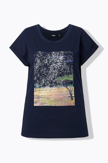 Moda za polnejše Majica kratkih rukava šireg kroja plus velikost, xxl, Ulla Popken in Johann Popken (JP1880)