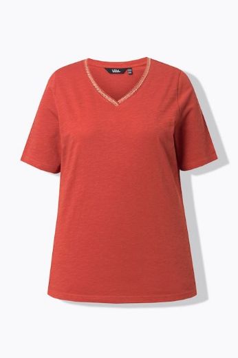 Moda za polnejše Majica kratkih rukava V izreza plus velikost, xxl, Ulla Popken in Johann Popken (JP1880)