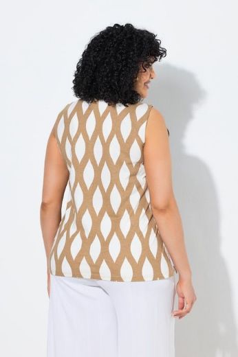 Moda za polnejše Majica bez rukava s izrezom plus velikost, xxl, Ulla Popken in Johann Popken (JP1880)