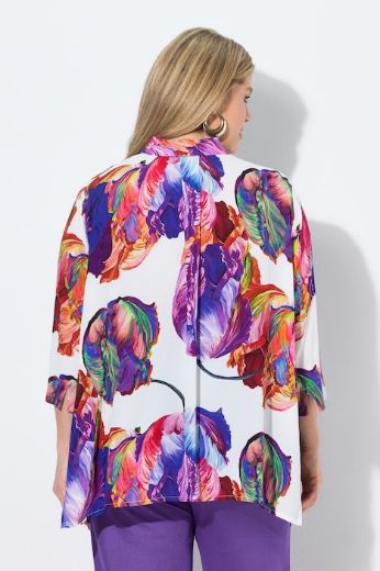 Moda za polnejše Bluza 3/4 rukava A kroja plus velikost, xxl, Ulla Popken in Johann Popken (JP1880)