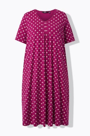 Moda za polnejše Haljina midi kratkih rukava plus velikost, xxl, Ulla Popken in Johann Popken (JP1880)