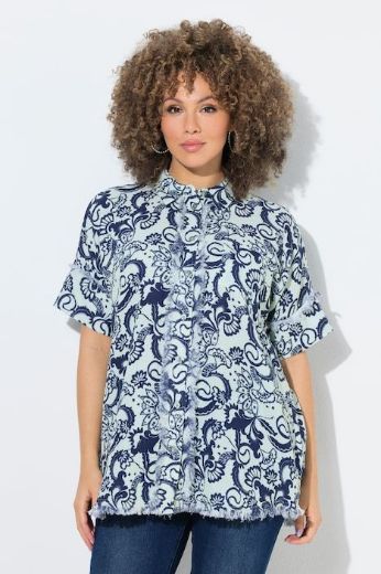 Moda za polnejše Bluza kratkih rukava šireg kroja plus velikost, xxl, Ulla Popken in Johann Popken (JP1880)