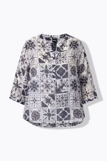 Moda za polnejše Tunika 3/4 rukava plus velikost, xxl, Ulla Popken in Johann Popken (JP1880)