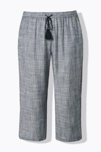 Moda za polnejše Hlače širokih nogavica lanene plus velikost, xxl, Ulla Popken in Johann Popken (JP1880)