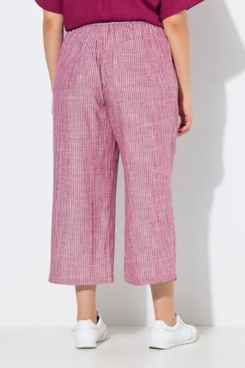 Moda za polnejše Hlače širokih nogavica lanene plus velikost, xxl, Ulla Popken in Johann Popken (JP1880)