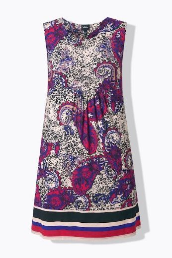 Moda za polnejše Haljina bez rukava A kroja plus velikost, xxl, Ulla Popken in Johann Popken (JP1880)