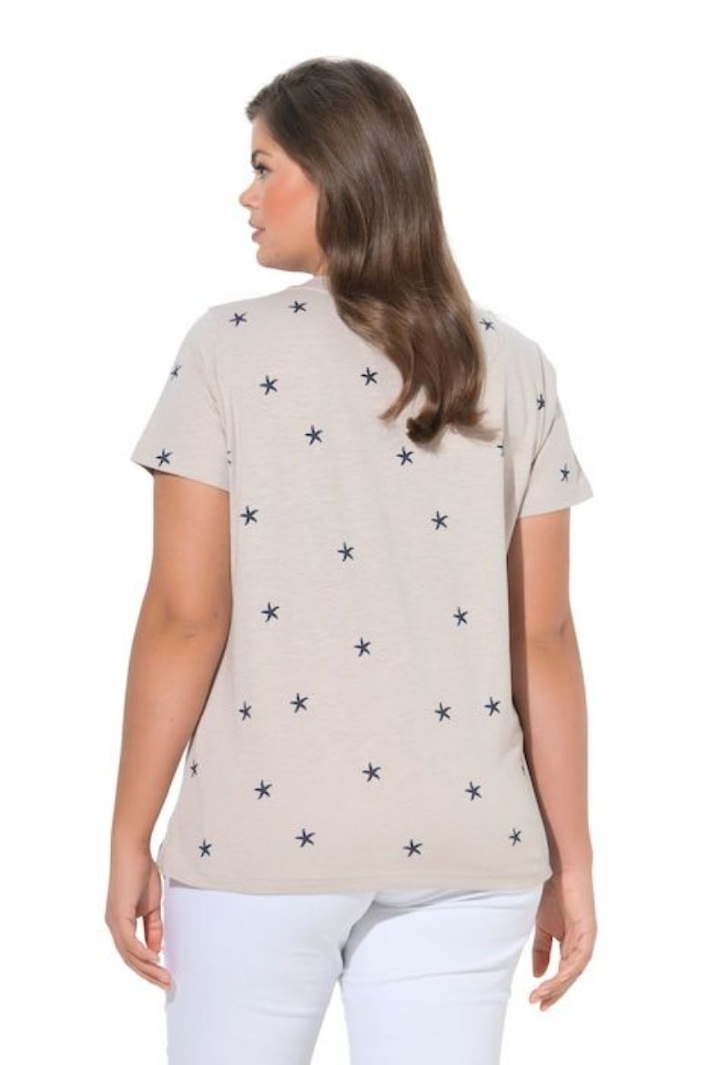 Moda za polnejše Majica 1/2 rukava V izreza plus velikost, xxl, Ulla Popken in Johann Popken (JP1880)