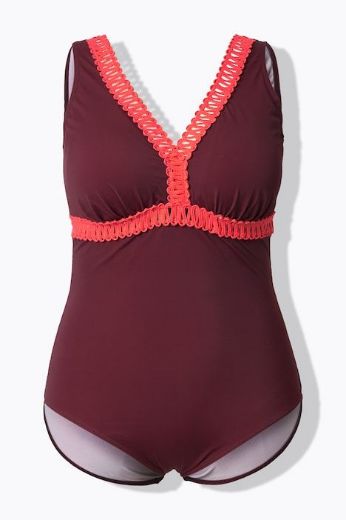 Moda za polnejše Kupaći kostim jednodijelni plus velikost, xxl, Ulla Popken in Johann Popken (JP1880)