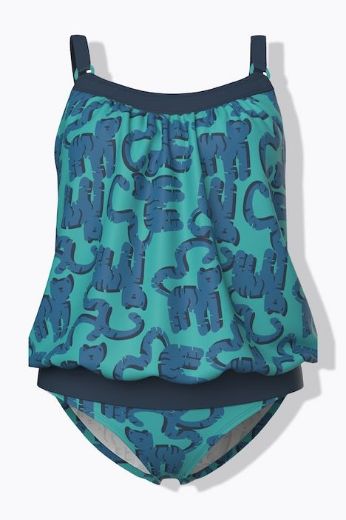 Moda za polnejše Kupaći kostim tankini mekanih košarica sa podesivim naramenicama plus velikost, xxl, Ulla Popken in Johann Popken (JP1880)