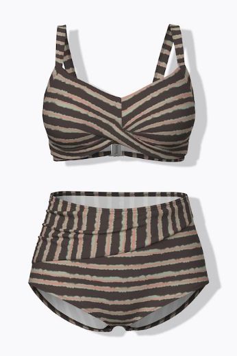 Moda za polnejše Kupaći kostim dvodijelni mekanih košarica plus velikost, xxl, Ulla Popken in Johann Popken (JP1880)
