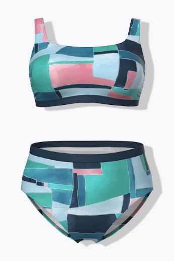 Moda za polnejše Kupaći kostim bikini mekanih košarica i podesivih naramenica plus velikost, xxl, Ulla Popken in Johann Popken (JP1880)