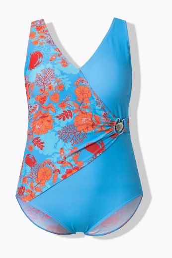 Moda za polnejše Kupaći kostim mekanih košarica s ukrasnom kopčom plus velikost, xxl, Ulla Popken in Johann Popken (JP1880)