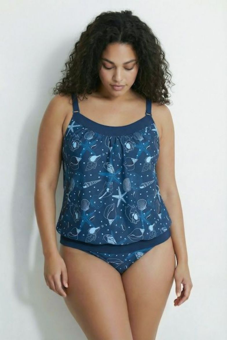 Moda za polnejše Kupaći kostim tankini mekanih košarica s podesivih naramenica plus velikost, xxl, Ulla Popken in Johann Popken (JP1880)
