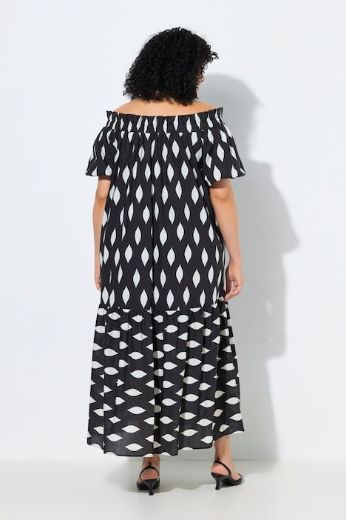 Moda za polnejše Haljina maxi kratkih rukava otkrivenih ramena plus velikost, xxl, Ulla Popken in Johann Popken (JP1880)