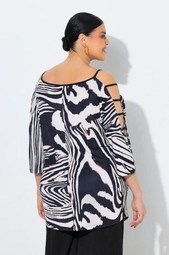 Moda za polnejše Majica 3/4 rukava uzorak zebre plus velikost, xxl, Ulla Popken in Johann Popken (JP1880)