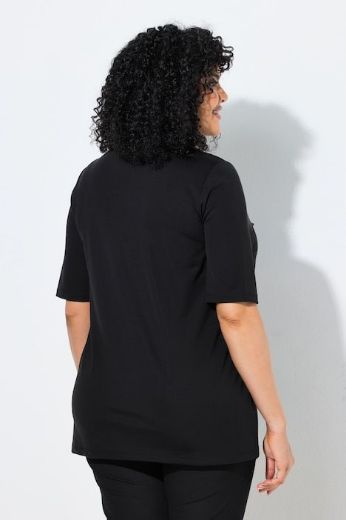 Moda za polnejše Majica kratkih rukava ukrašenog V izreza plus velikost, xxl, Ulla Popken in Johann Popken (JP1880)