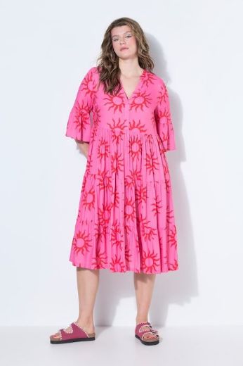 Moda za polnejše Haljina midi A kroja plus velikost, xxl, Ulla Popken in Johann Popken (JP1880)