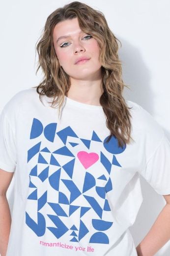 Moda za polnejše Majica kratkih rukava šireg kroja plus velikost, xxl, Ulla Popken in Johann Popken (JP1880)