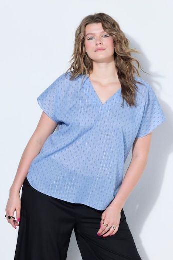 Moda za polnejše Bluza kratkih rukava šireg kroja plus velikost, xxl, Ulla Popken in Johann Popken (JP1880)