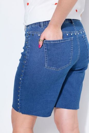 Moda za polnejše Hlače traper kratkih nogavica plus velikost, xxl, Ulla Popken in Johann Popken (JP1880)